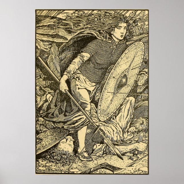 Poster "Lathgertha" por Morris Meredith Williams (Frente)