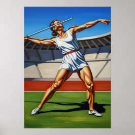 Poster L'ATHLÈTE AU JAVELOT (O Atleta Javelin) - Origi