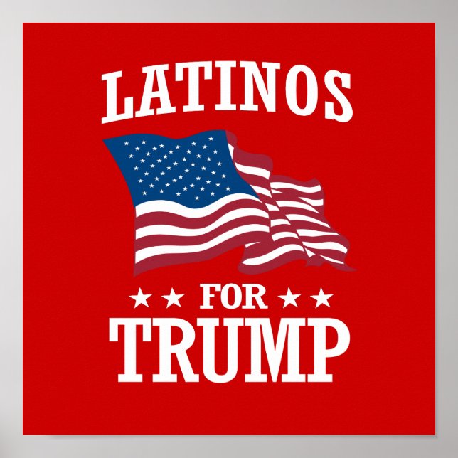 PÓSTER LATINOS PARA TRUMP (Frente)