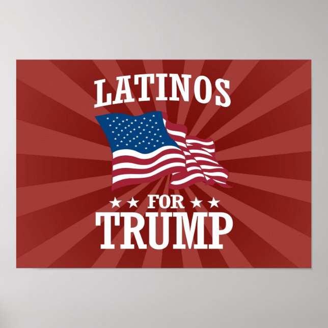 PÓSTER LATINOS PARA TRUMP (Frente)