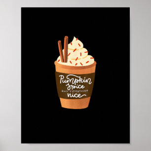 Poster Latite De Pumpkin Spice, Pumpkin Spice E Tudo