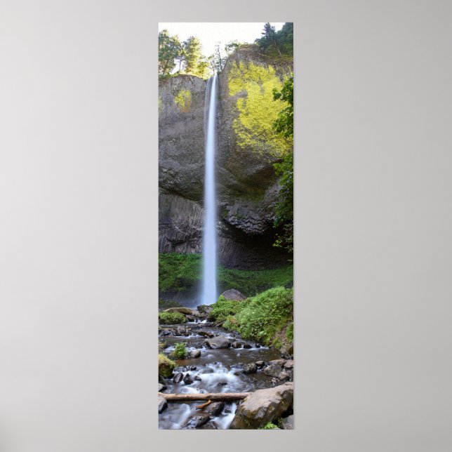 Poster Latourell Falls Panorama (Frente)