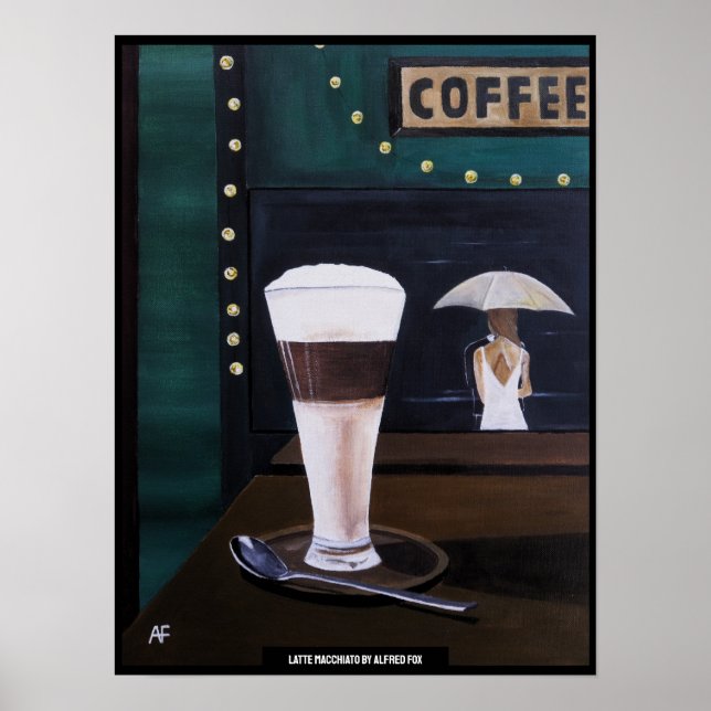 Poster Latte Macchiato Painting by Alfred Fox (Frente)