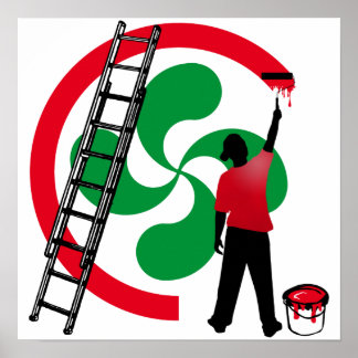 Poster Lauburu - croix basque