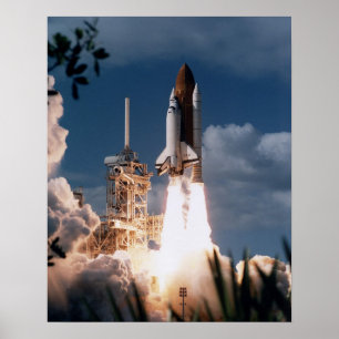 Póster Launch of Space Shuttle Columbia (STS-80)