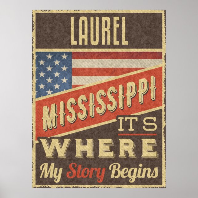 Poster Laurel Mississippi (Frente)