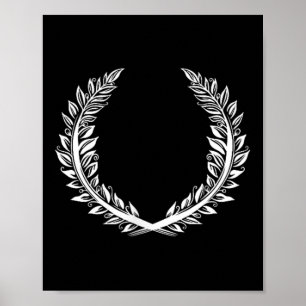 Poster Laurel Wreath Tattoo Art For Wners In The Prêmio