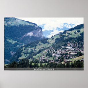 Póster Lauterbrunnen, suiça