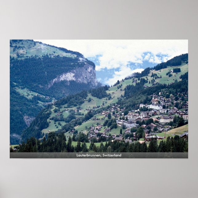 Póster Lauterbrunnen, Suiça (Frente)
