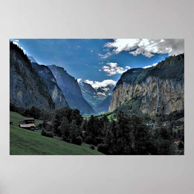 Poster Lauterbrunnen Valley (Frente)