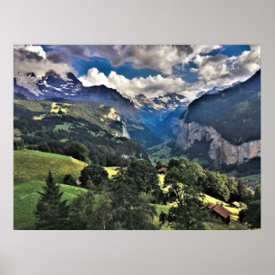 Poster Lauterbrunnen Valley, Suiça
