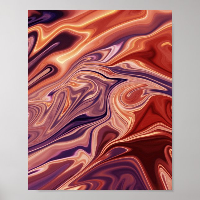 Poster Lava abstrato art (Frente)