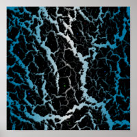 Lava de espaço rachada - Branco/Azul-Céu