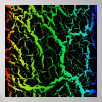 Lava Espacial Rachada - Arco-Íris RYGCB