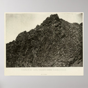 Póster Lava, garganta da angra do prado, Nevada