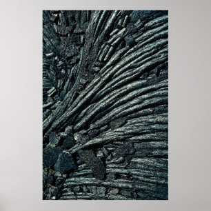 Poster Lava, vulcões parque nacional de Havaí, EUA