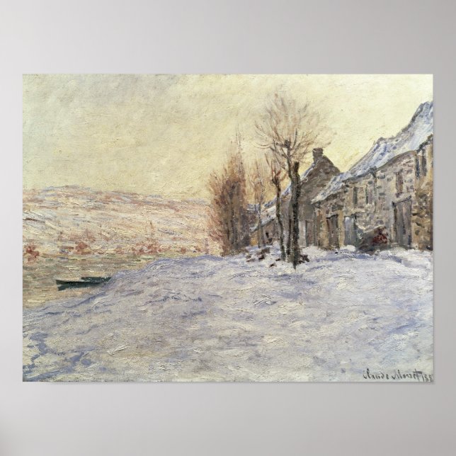 Póster Lavacourt sob neve, c.1878-81 (Frente)
