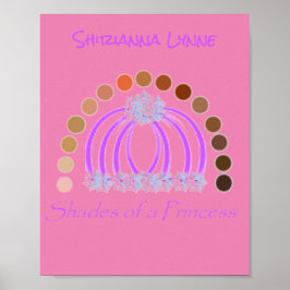 Poster Lavadinho Em Sombras De Uma Princesa Compõem Arco-