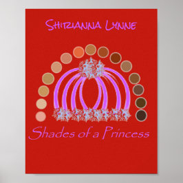 Poster Lavadinho Em Sombras De Uma Princesa Compõem Arco-