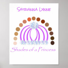 Poster Lavadinho Em Sombras De Uma Princesa Compõem Arco-