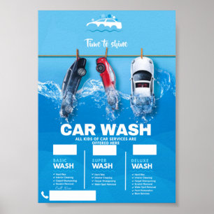 Poster Lavagem de automóveis