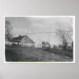 Poster Lavagem em Clothesline Vintage Farmhouse