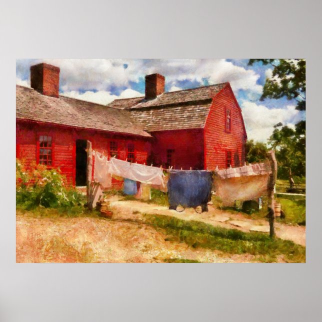 Póster Lavagem - Linha De Roupas (Frente)