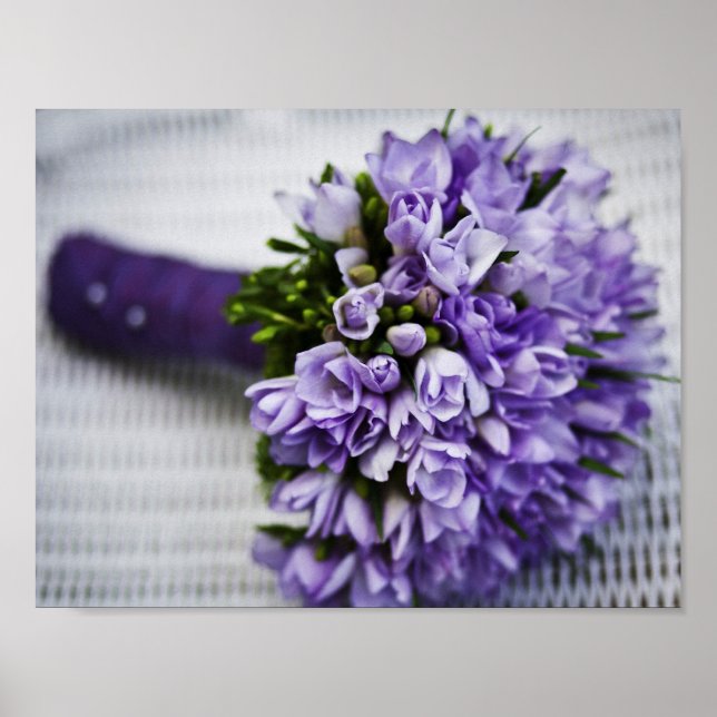 Póster Lavanda Crocus Bridal Buquê (Frente)