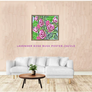 Póster Lavanda de Rosa Bush