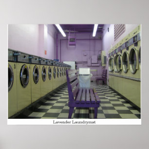 Póster Lavanda Laundrymat