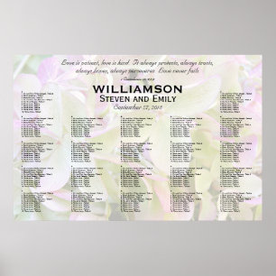 Poster Lavanda Verde Amor é Gráfico de Assentos de Pacien