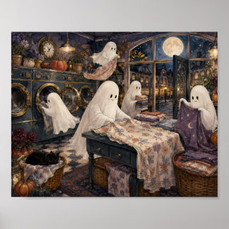 Poster Lavanderia de Fantasmas Caprichosos Quarto de Lava