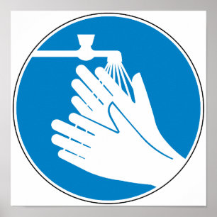 Poster Lave as mãos (saúde e segurança) (higiene)