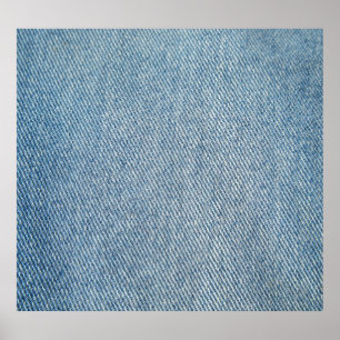 Poster Lave com ácido jeans azuis, textura denim.