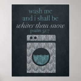 Poster Lave-me Quadro de Chalkboard Art 16x20