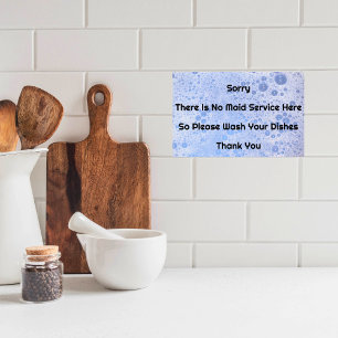 Poster Lave os pratos