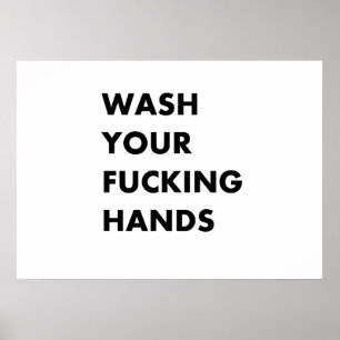 Poster Lave suas mãos