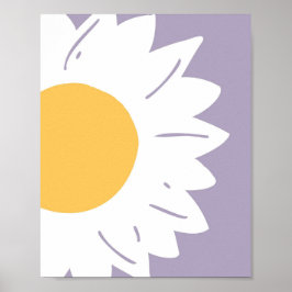 Poster Lavender Daisy – Minimalist Floral Wall Art