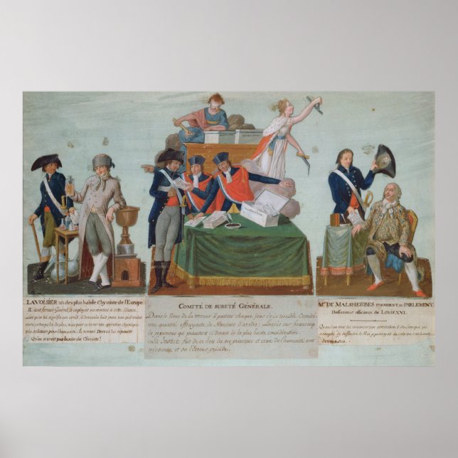 Póster Lavoisier, o Comite de Surete Generale (Frente)