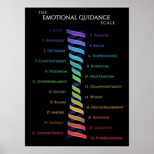 Poster Law Attraction Black Emotion Guidance Scale (Frente)