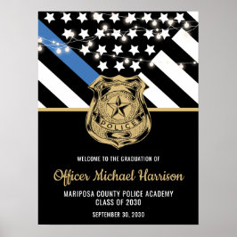 Poster Law Enforcement Officer Police Graduation Welcome