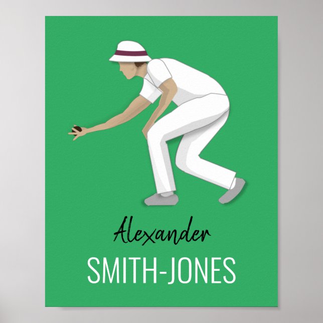 Poster Lawn Bowls (Frente)