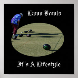 Poster Lawn Bowls É Um Estilo De Vida.