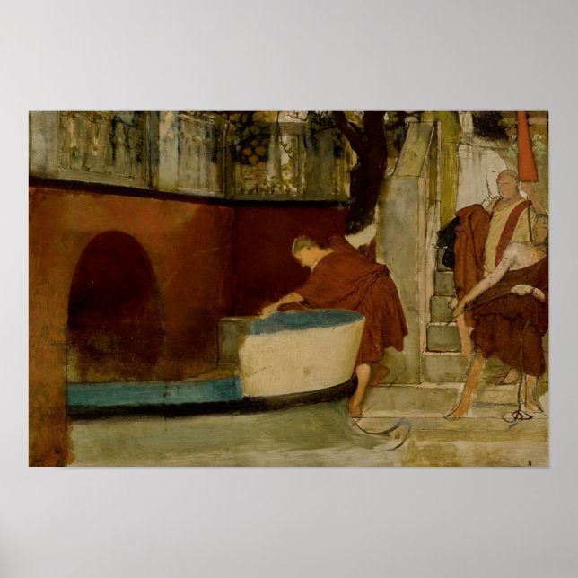 Poster Lawrence Alma-Tadema - A Embarque Na Barge (Frente)