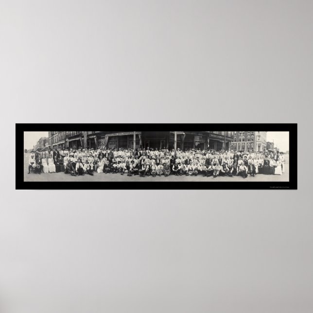 Póster Lawrence KS Massacre Foto 1913 (Frente)