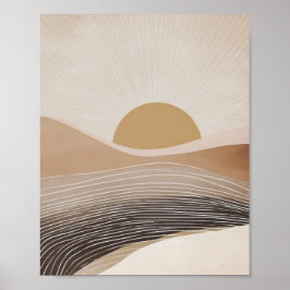 Poster Layers Of Mountains Abstract