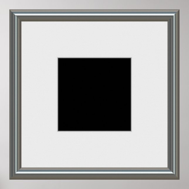 Póster layout da imagem prateada (Frente)