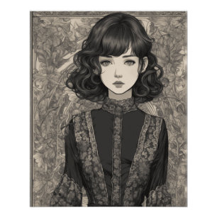 Póster LBD de Manga Trabalho de arte AI do Coletor de ete