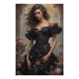 Póster LBD Pequeno Vestido Preto Trabalho de arte de Moda