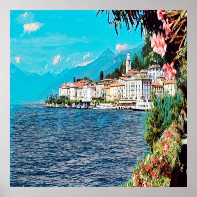 Poster ldp BELLAGIO - Lago Como - (Frente)